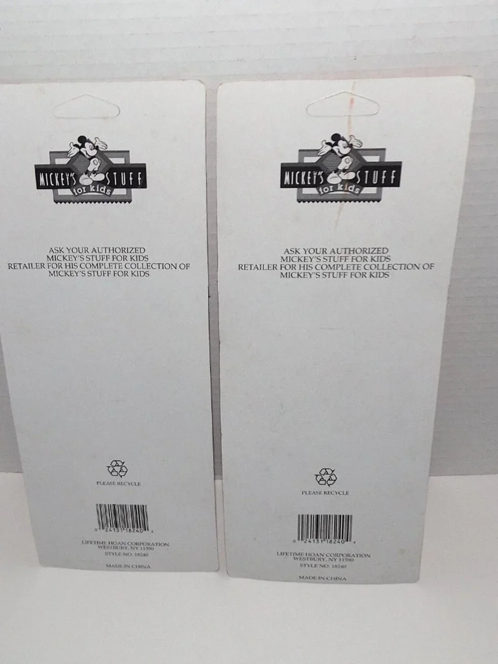 2 – 1990s Vintage Pkg Mickey Spoon Straws Set of 2 Disney #18240 New Sealed